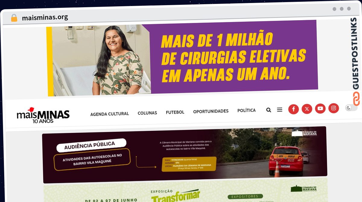 Publish Guest Post on maisminas.org