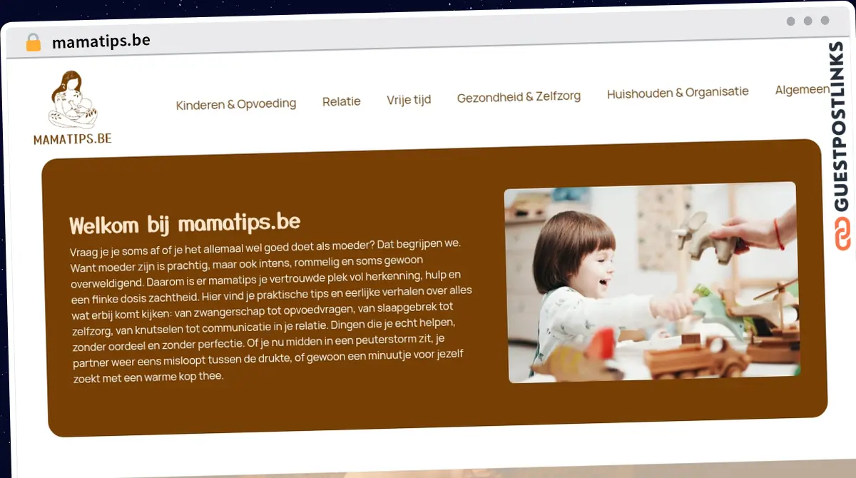 Publish Guest Post on mamatips.be