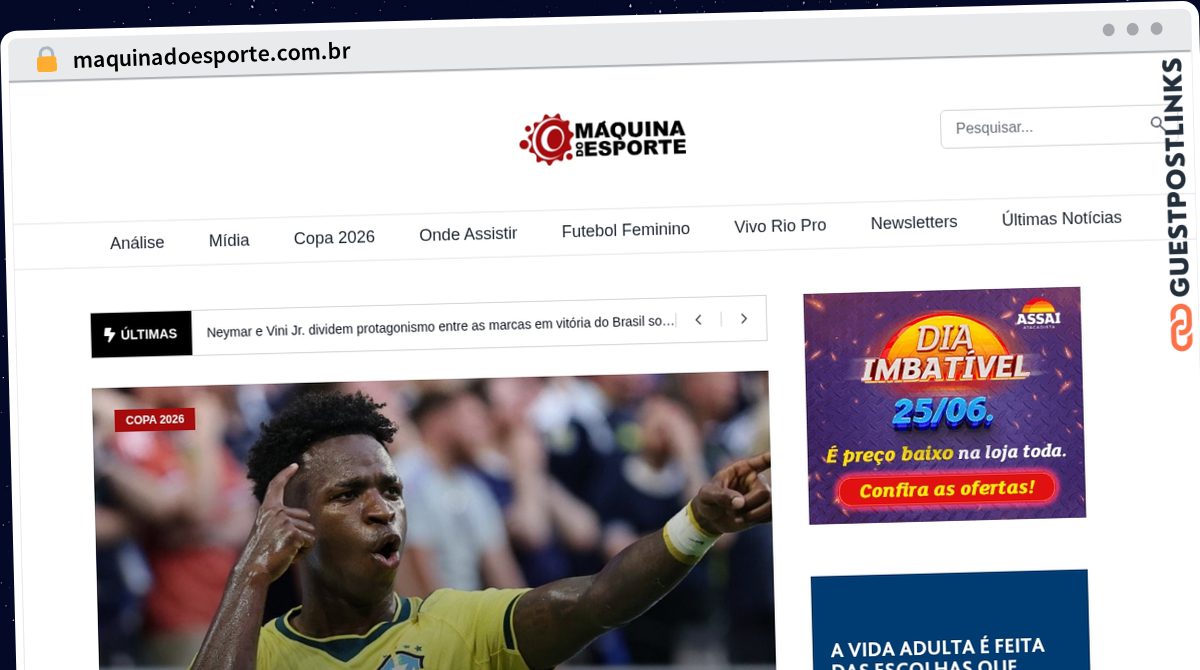 Publish Guest Post on maquinadoesporte.com.br