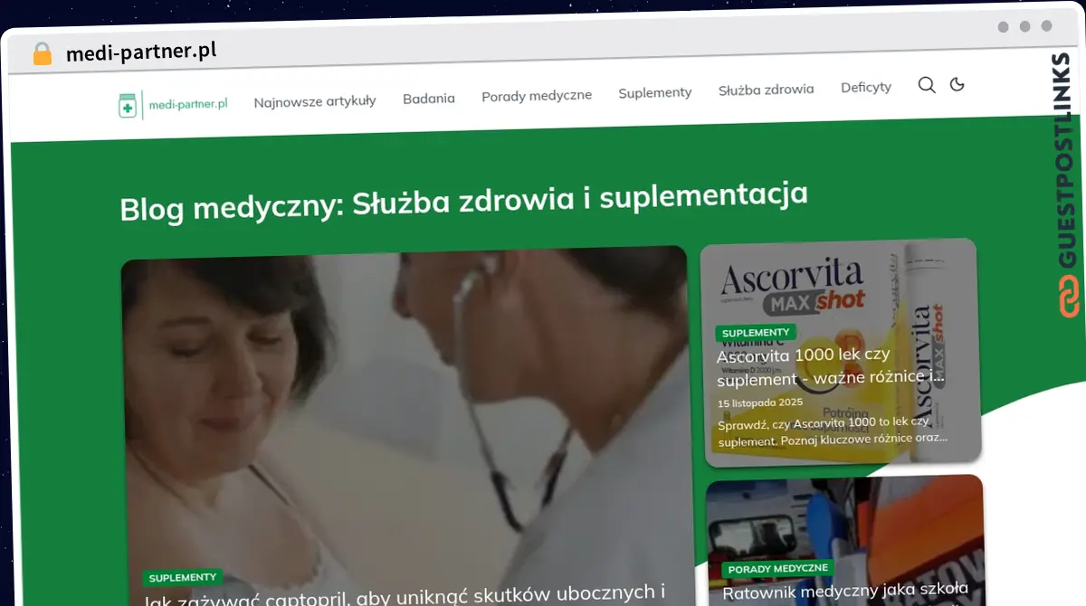 Publish Guest Post on medi-partner.pl