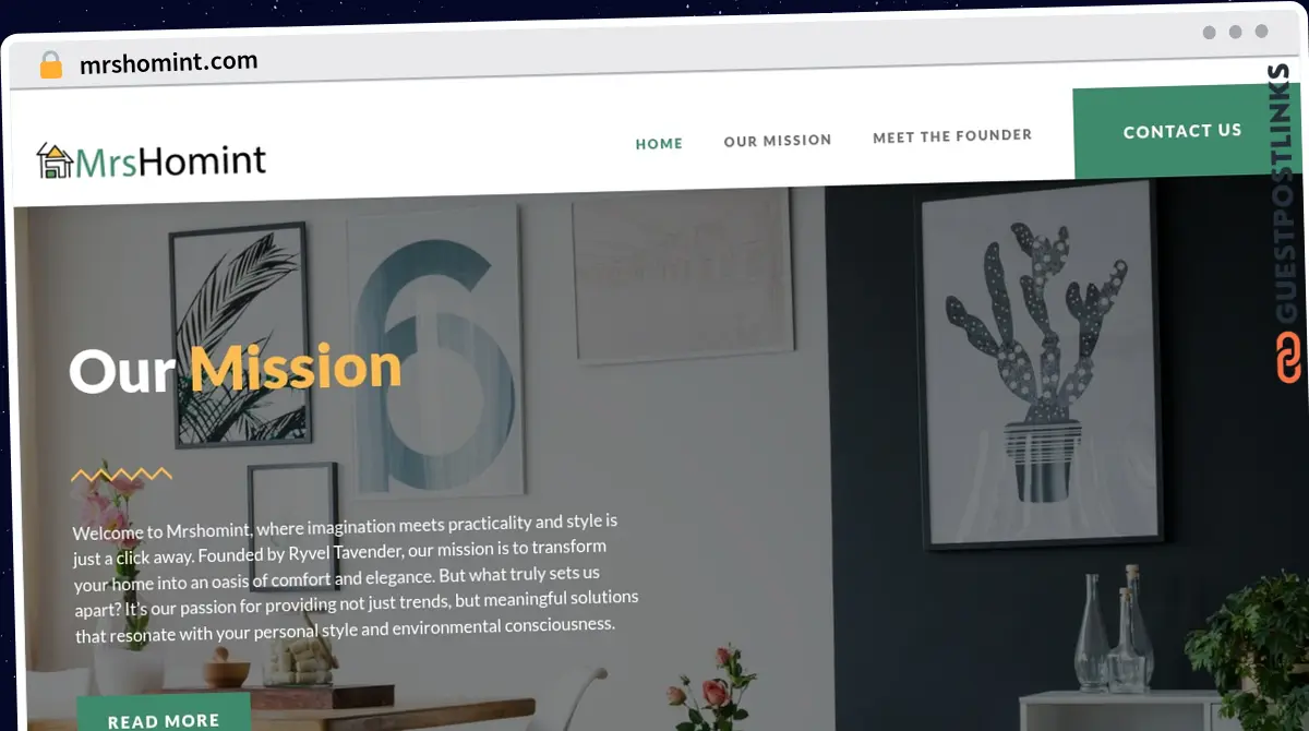 Publish Guest Post on mrshomint.com