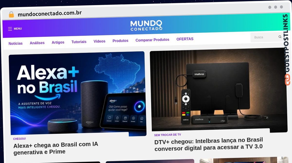 Publish Guest Post on mundoconectado.com.br