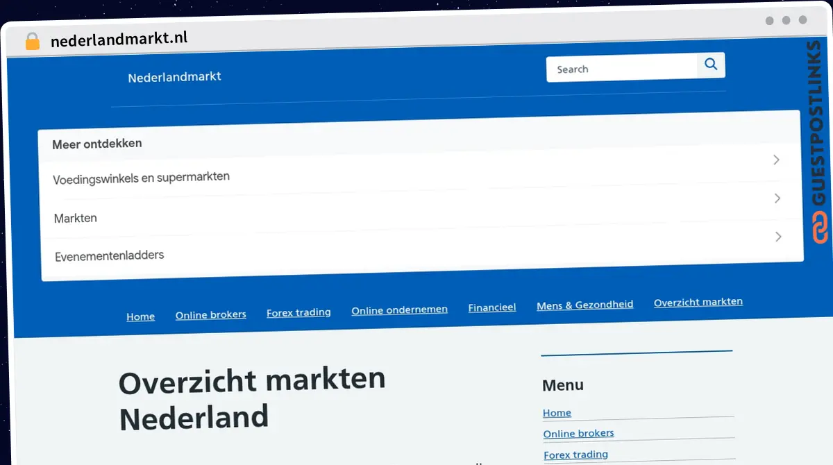 Publish Guest Post on nederlandmarkt.nl