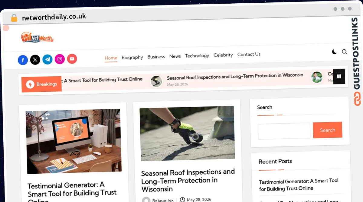 Publish Guest Post on networthdaily.co.uk