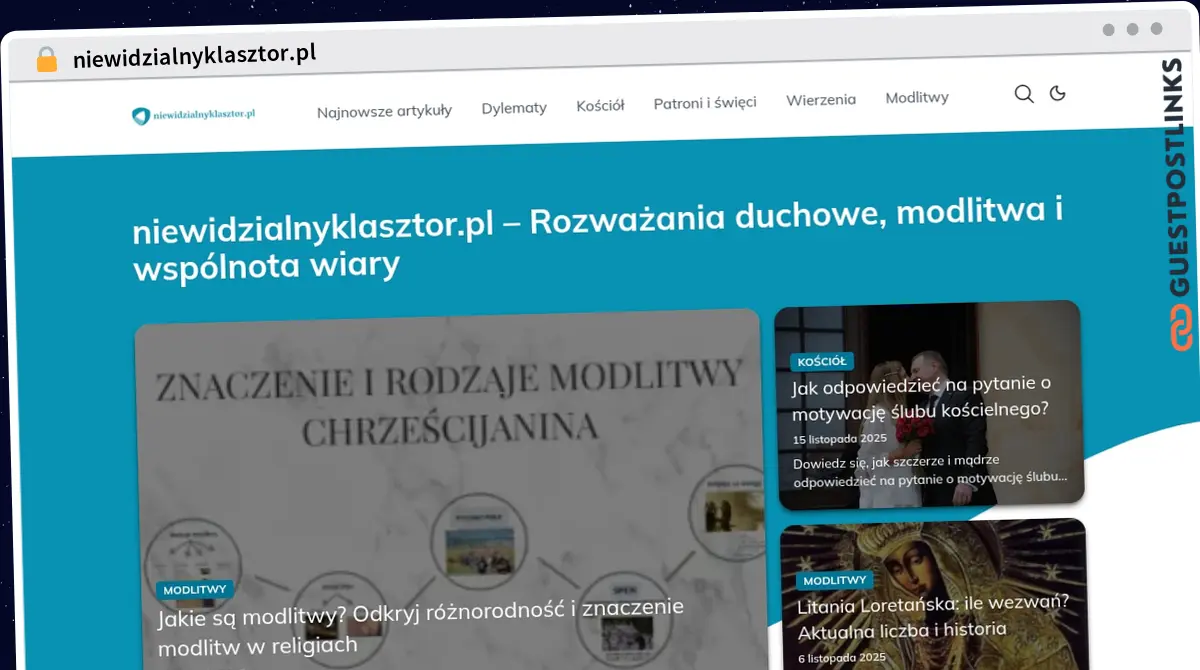 Publish Guest Post on niewidzialnyklasztor.pl