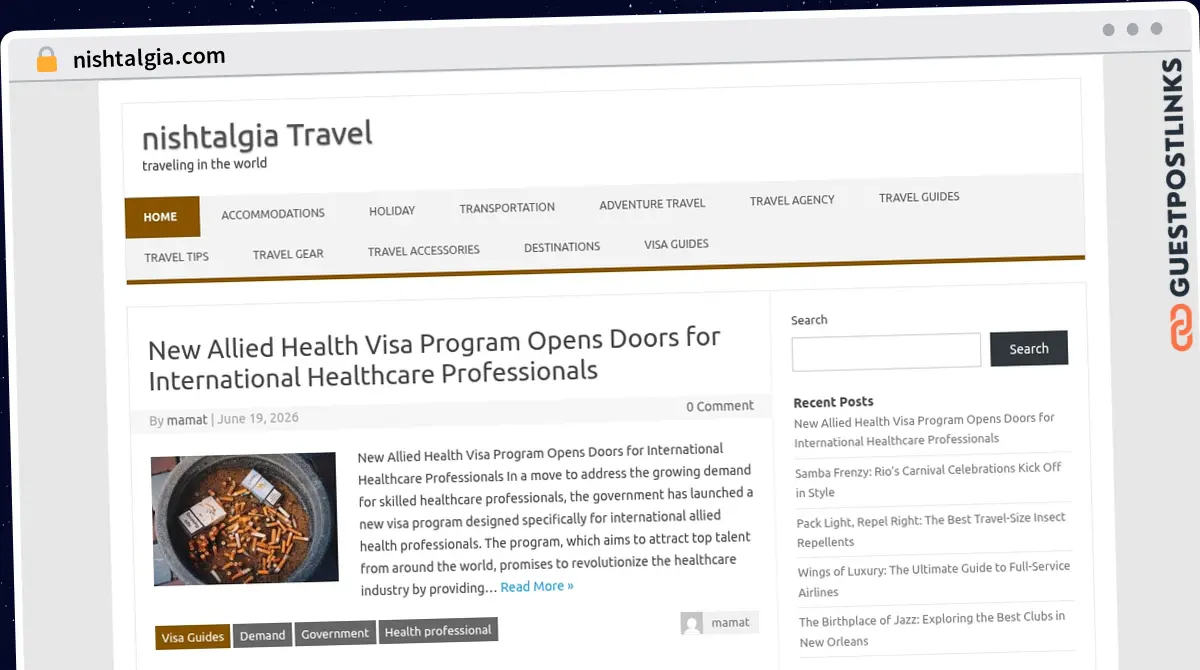 Publish Guest Post on nishtalgia.com