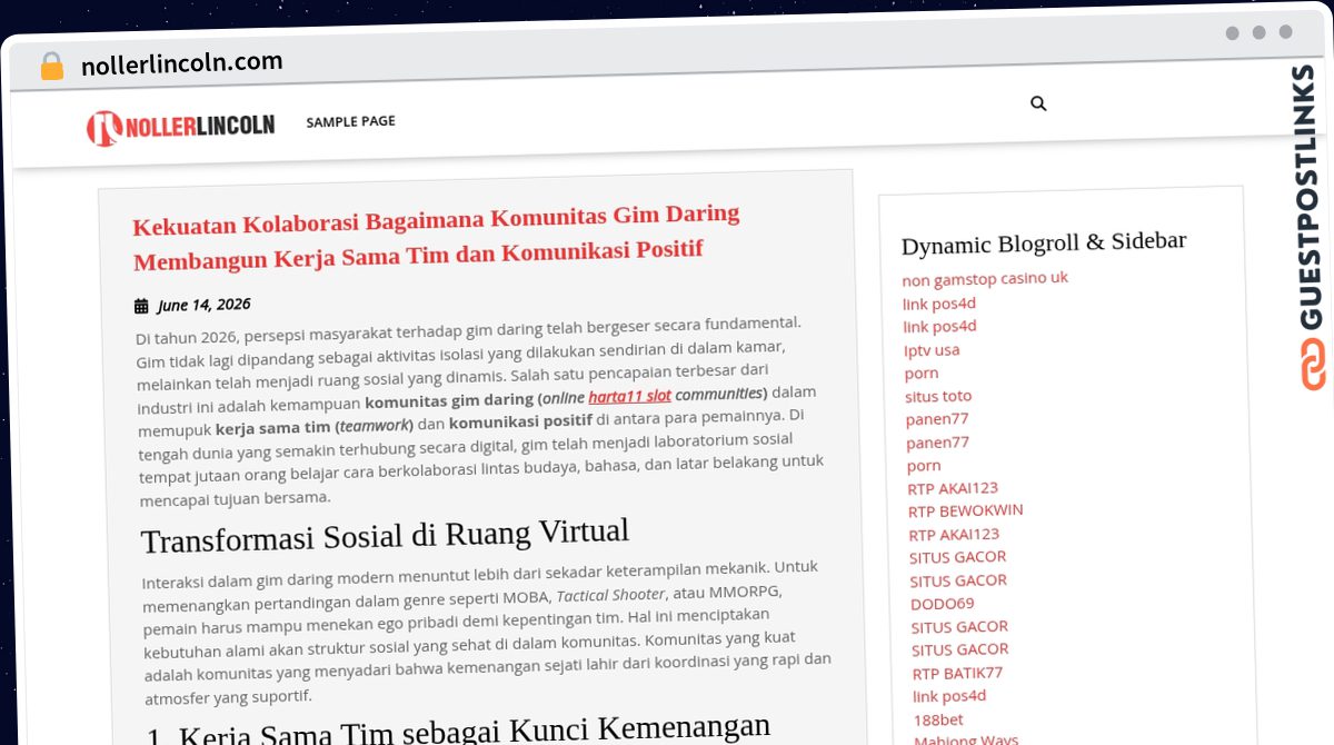 Publish Guest Post on nollerlincoln.com
