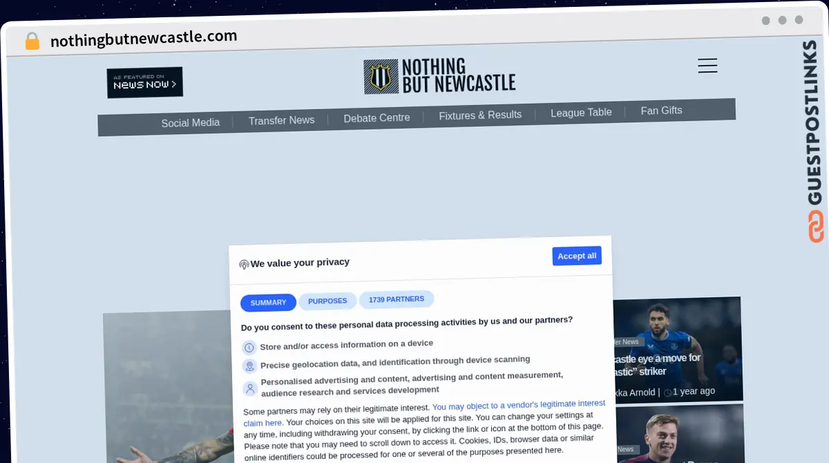 Publish Guest Post on nothingbutnewcastle.com