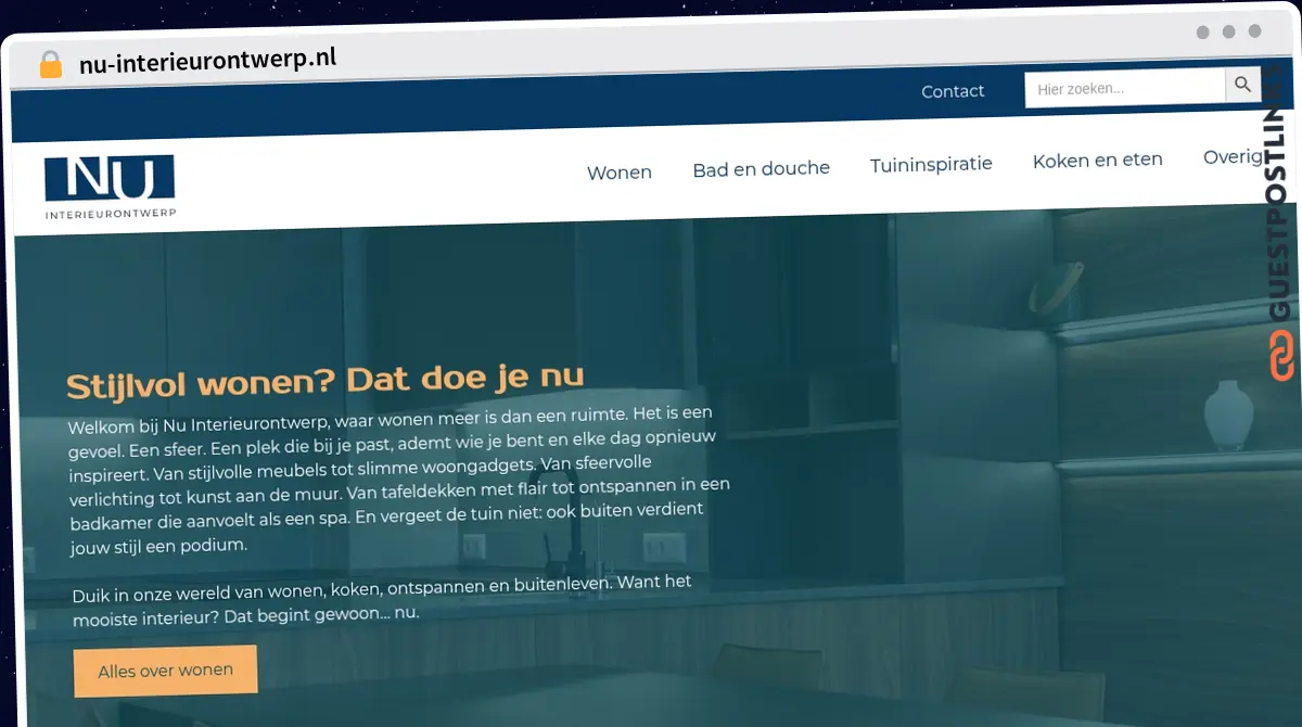 Publish Guest Post on nu-interieurontwerp.nl