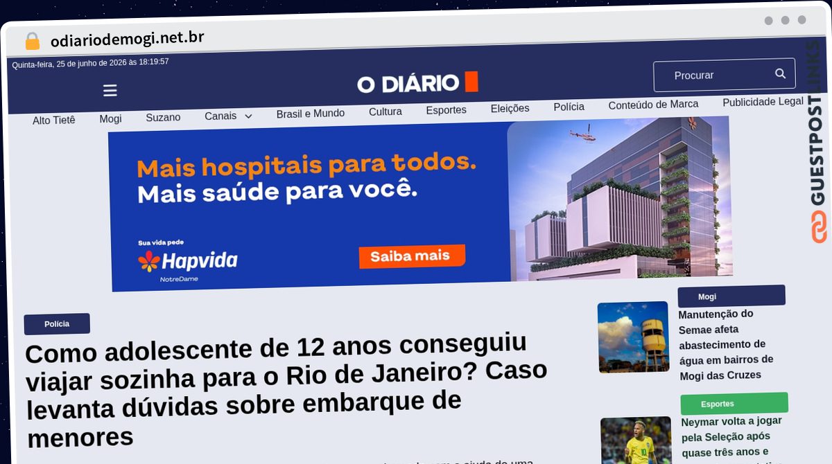 Publish Guest Post on odiariodemogi.net.br