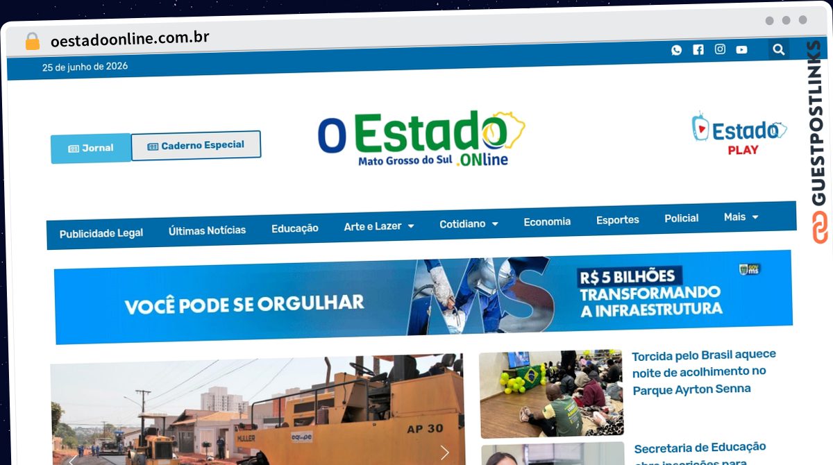 Publish Guest Post on oestadoonline.com.br