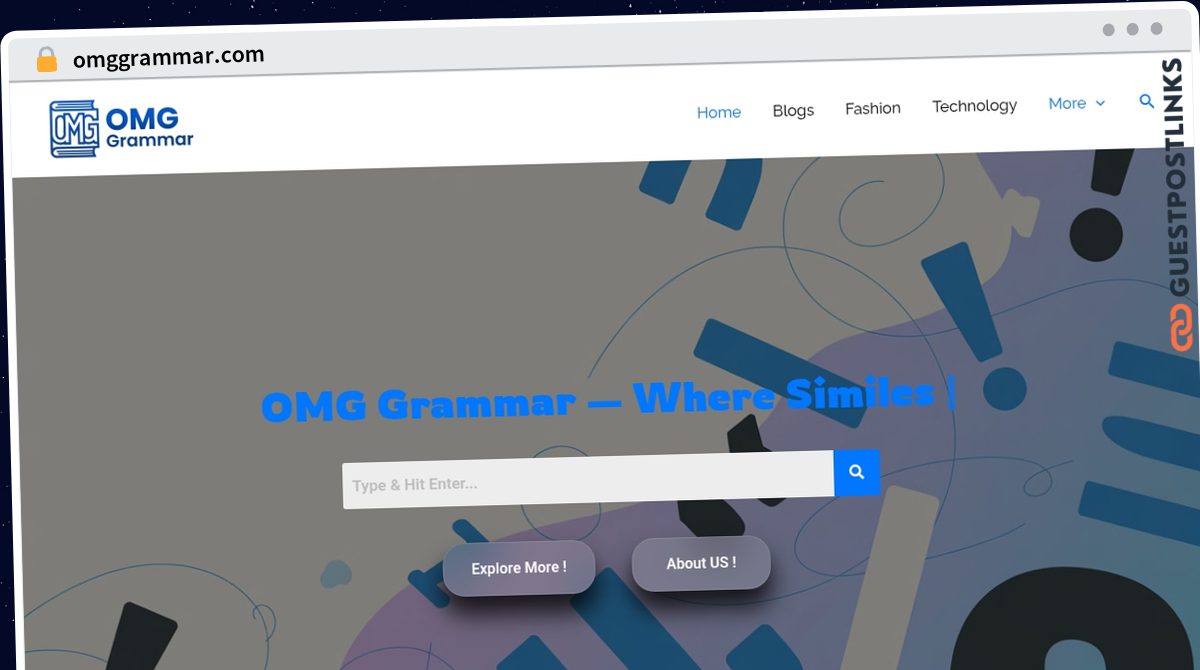 Publish Guest Post on omggrammar.com