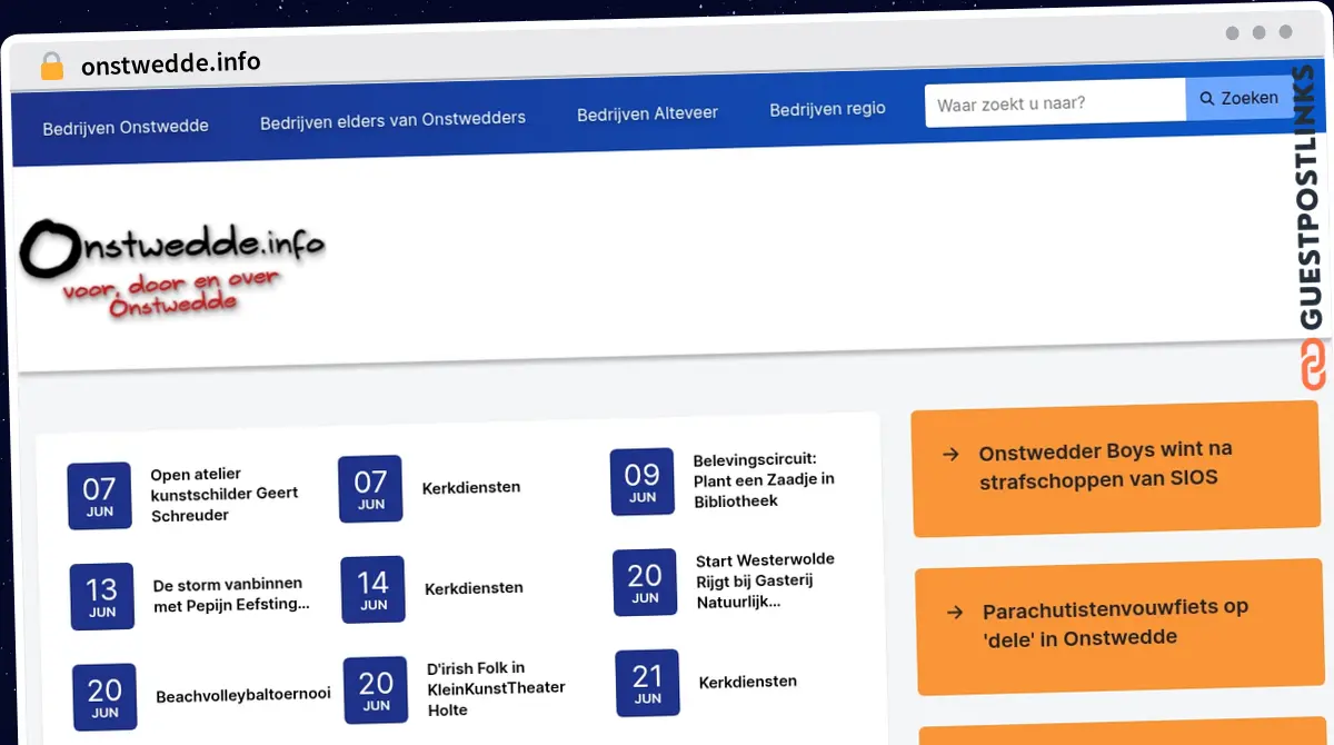 Publish Guest Post on onstwedde.info