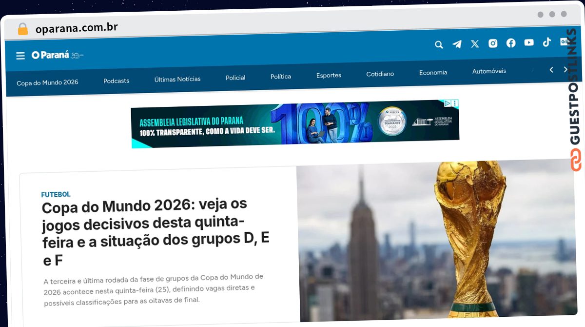Publish Guest Post on oparana.com.br