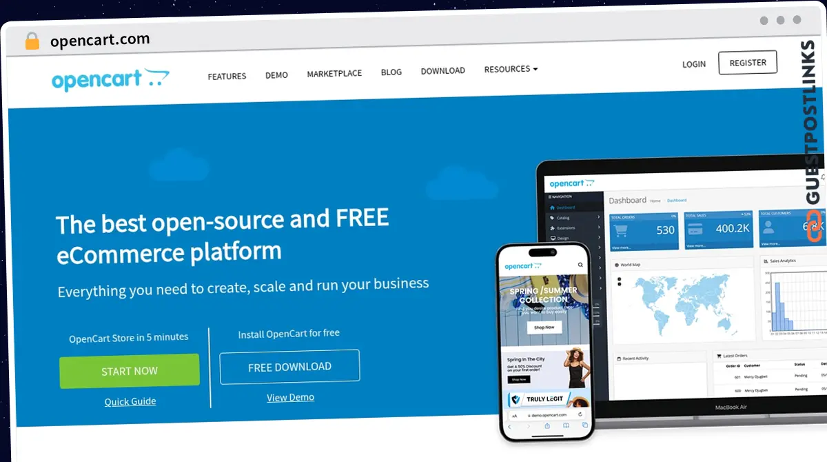 Publish Guest Post on opencart.com
