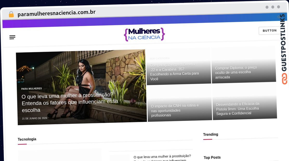Publish Guest Post on paramulheresnaciencia.com.br