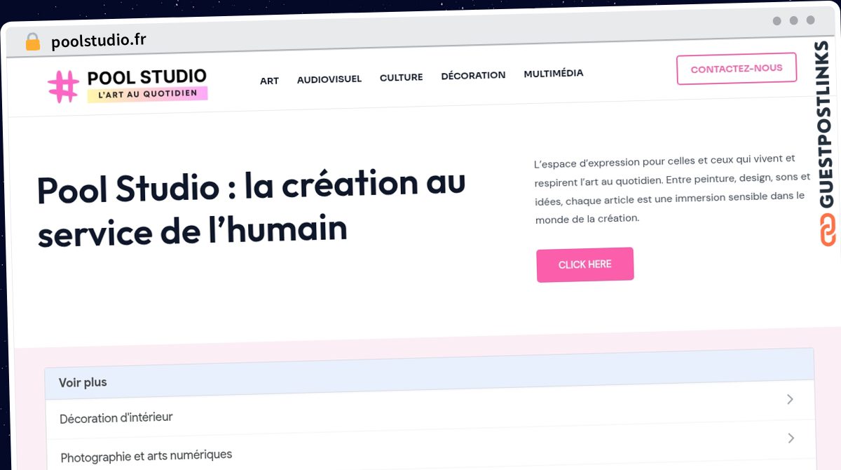 Publish Guest Post on poolstudio.fr