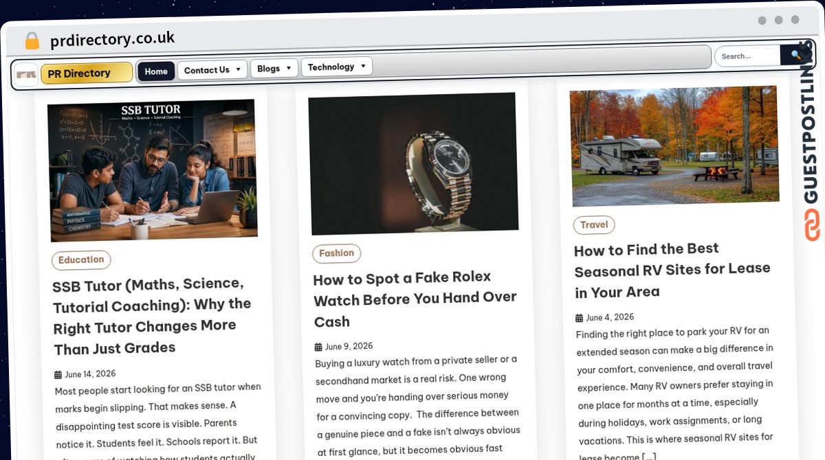 Publish Guest Post on prdirectory.co.uk