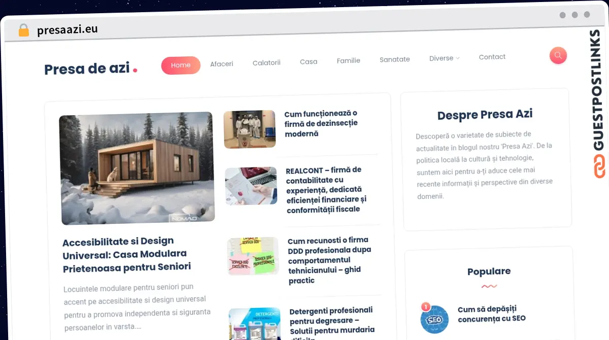 Publish Guest Post on presaazi.eu