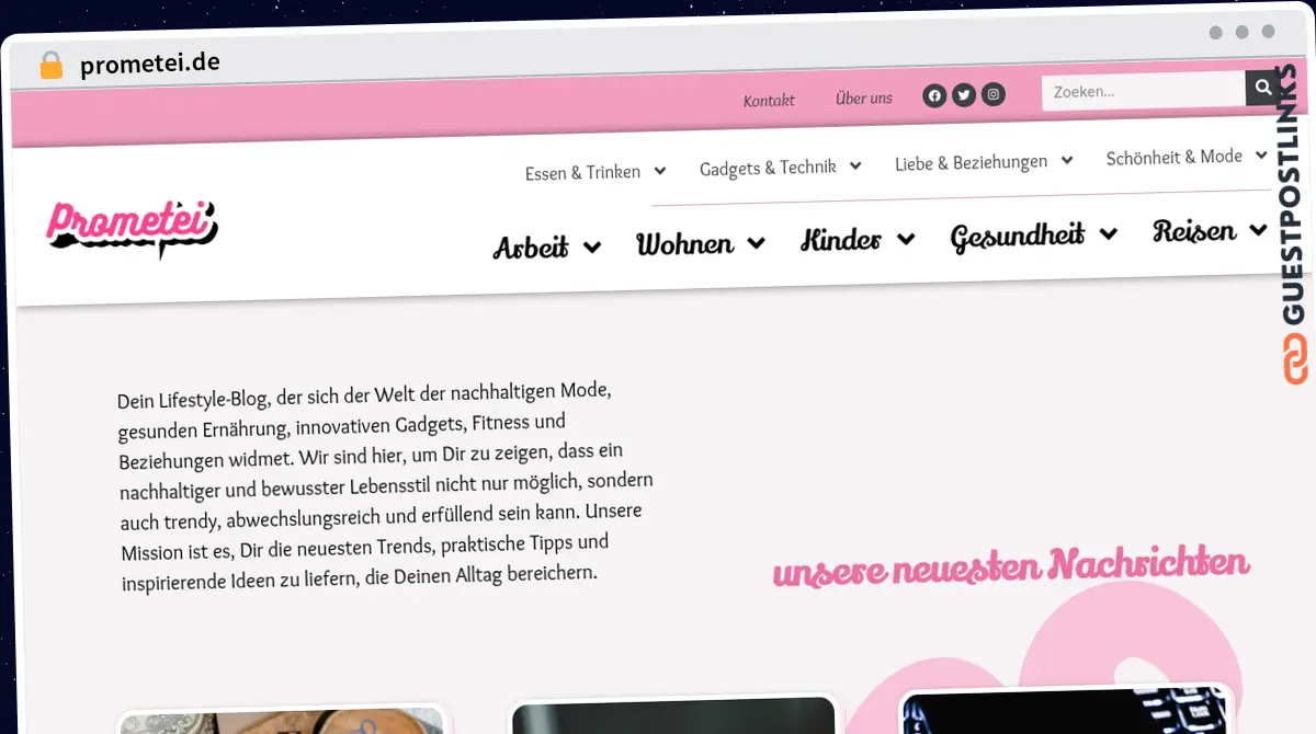 Publish Guest Post on prometei.de