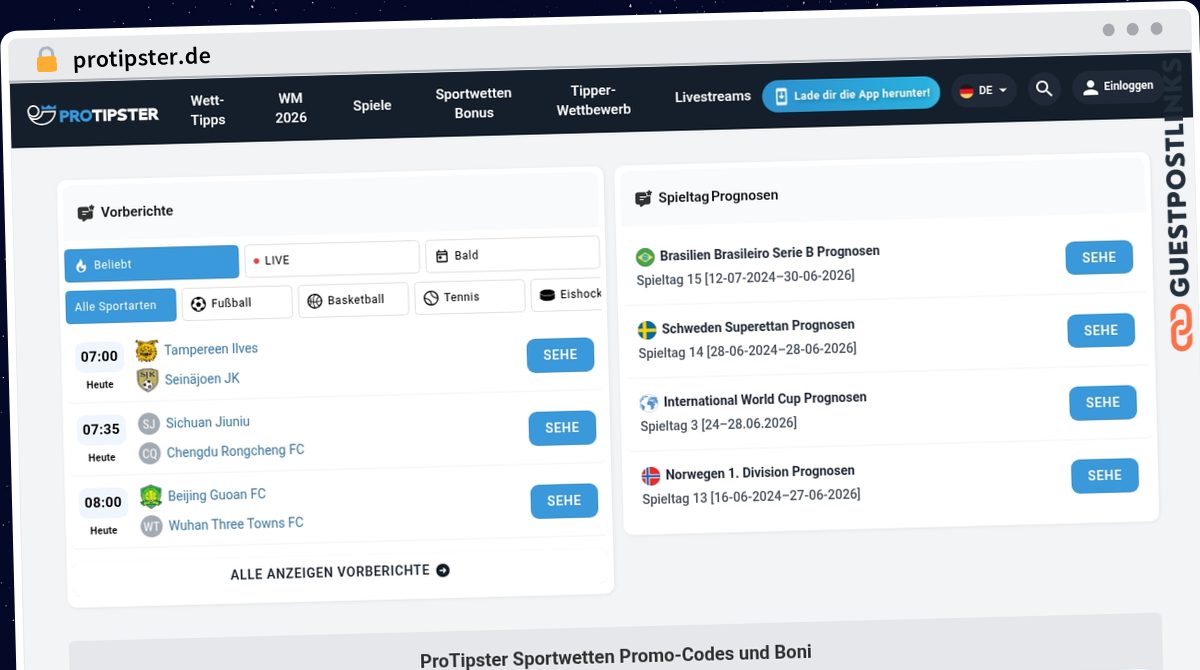 Publish Guest Post on protipster.de