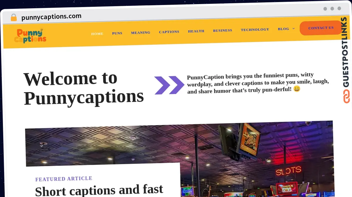 Publish Guest Post on punnycaptions.com
