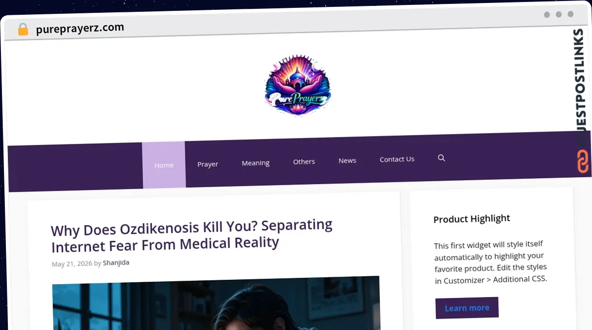 Publish Guest Post on pureprayerz.com