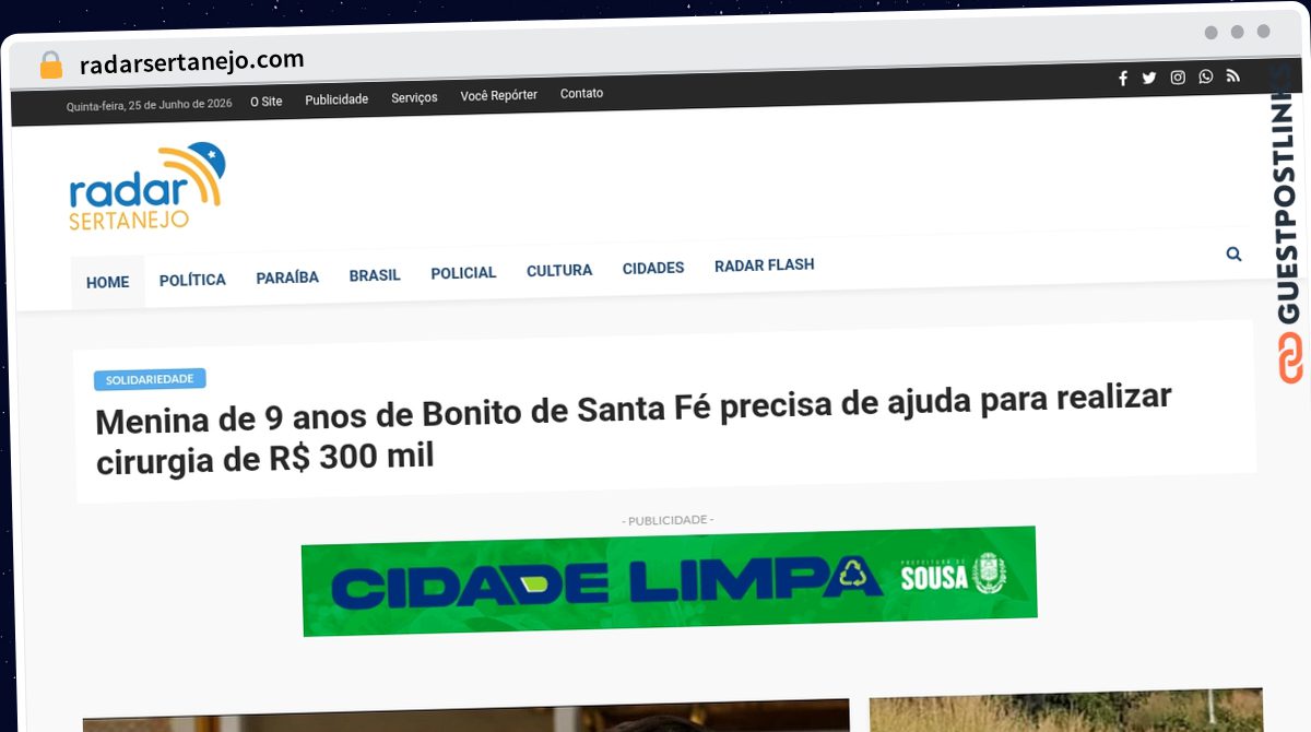 Publish Guest Post on radarsertanejo.com
