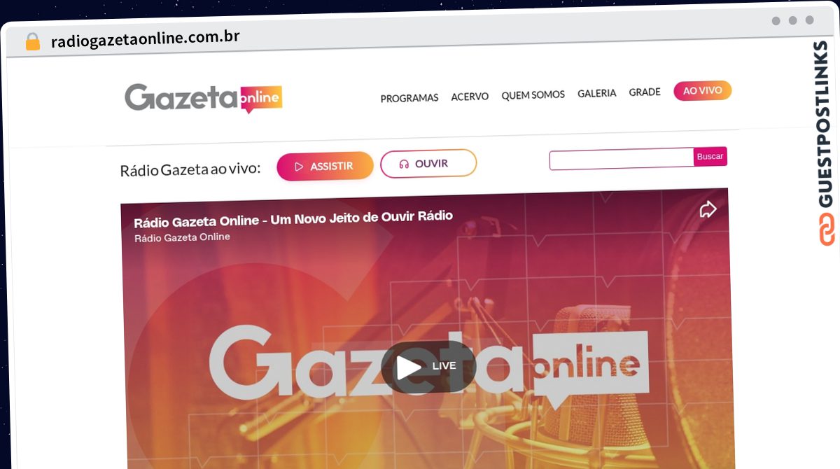Publish Guest Post on radiogazetaonline.com.br
