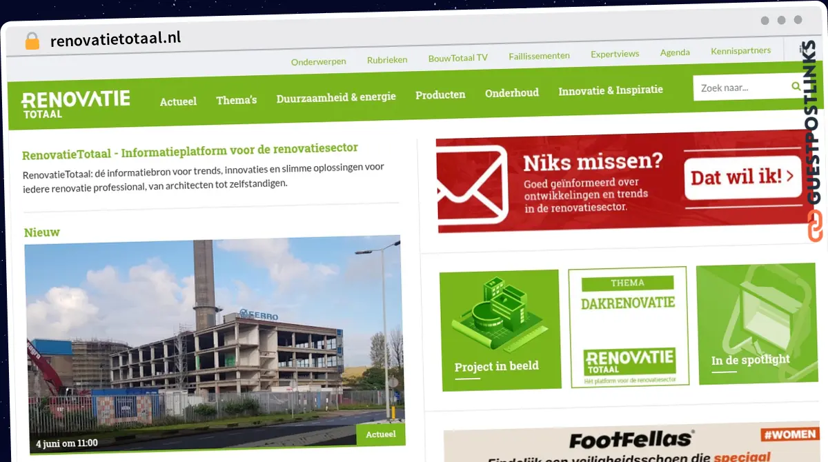 Publish Guest Post on renovatietotaal.nl