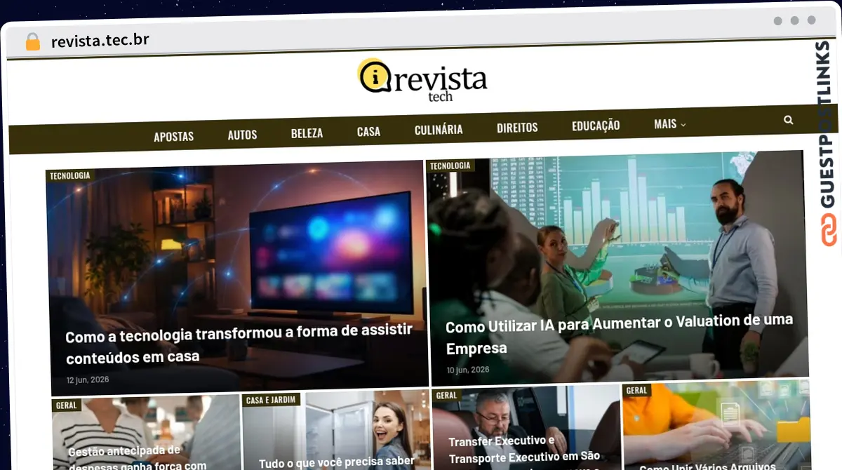Publish Guest Post on revista.tec.br