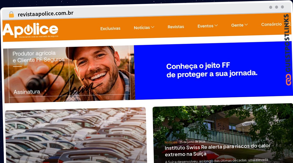 Publish Guest Post on revistaapolice.com.br
