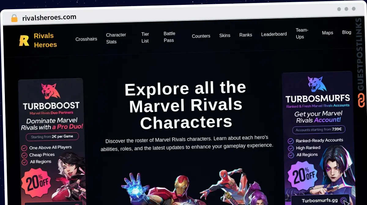 Publish Guest Post on rivalsheroes.com