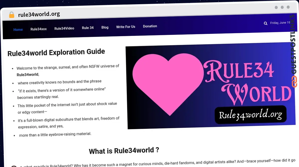 Publish Guest Post on rule34world.org