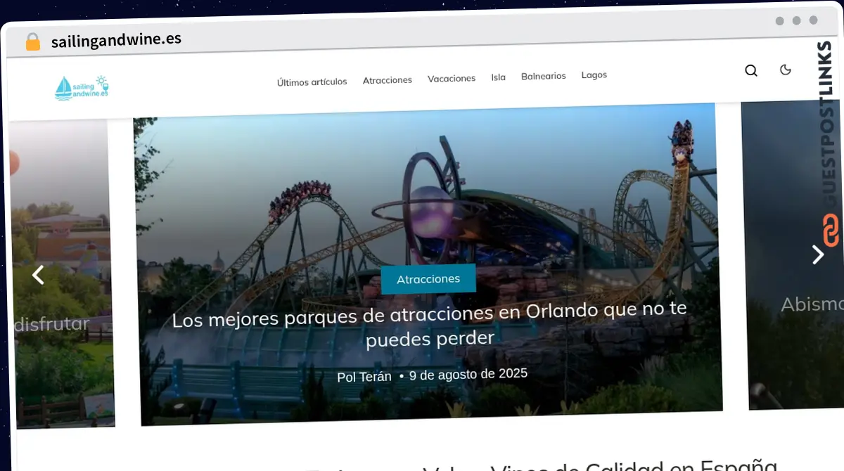 Publish Guest Post on sailingandwine.es