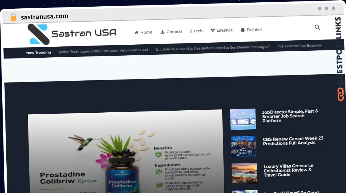 Publish Guest Post on sastranusa.com