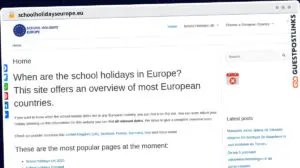 Publish Guest Post on schoolholidayseurope.eu
