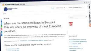 Publish Guest Post on schoolholidayseurope.eu