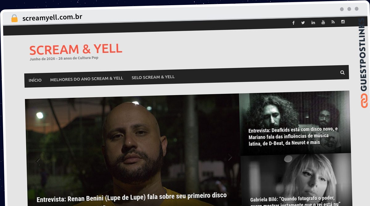 Publish Guest Post on screamyell.com.br