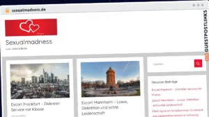 Publish Guest Post on sexualmadness.de