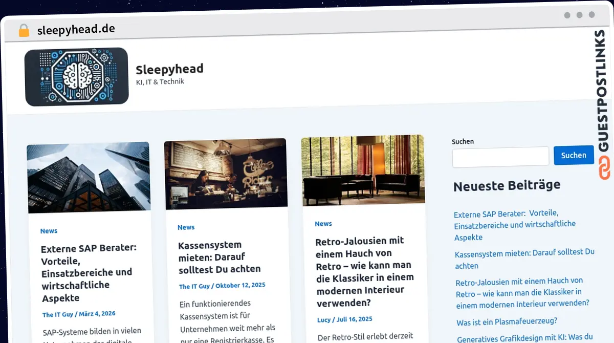 Publish Guest Post on sleepyhead.de