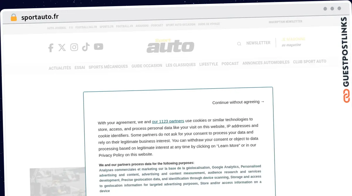 Publish Guest Post on sportauto.fr
