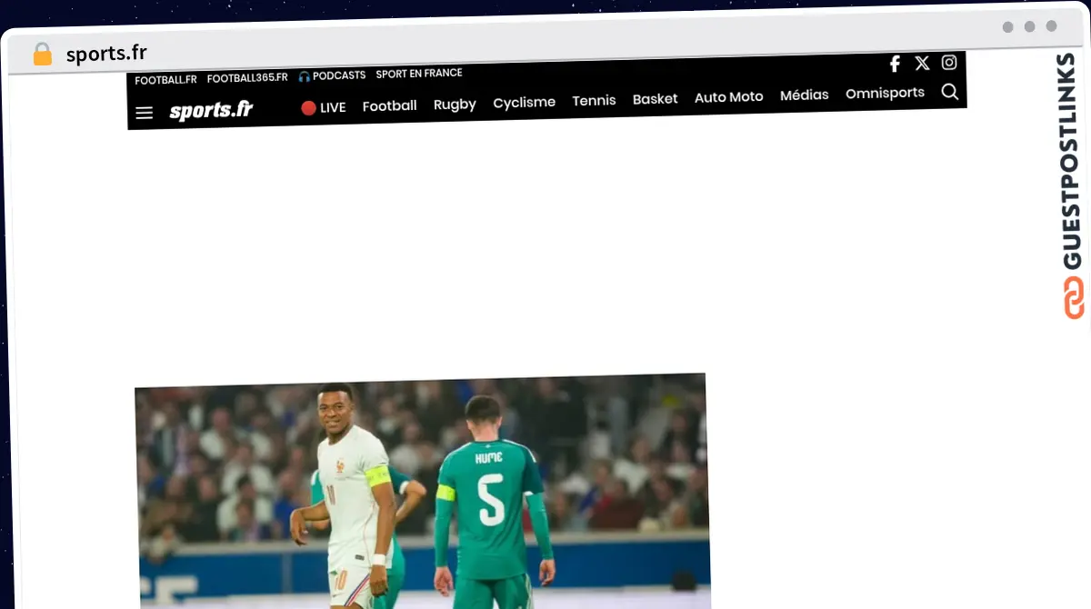 Publish Guest Post on sports.fr