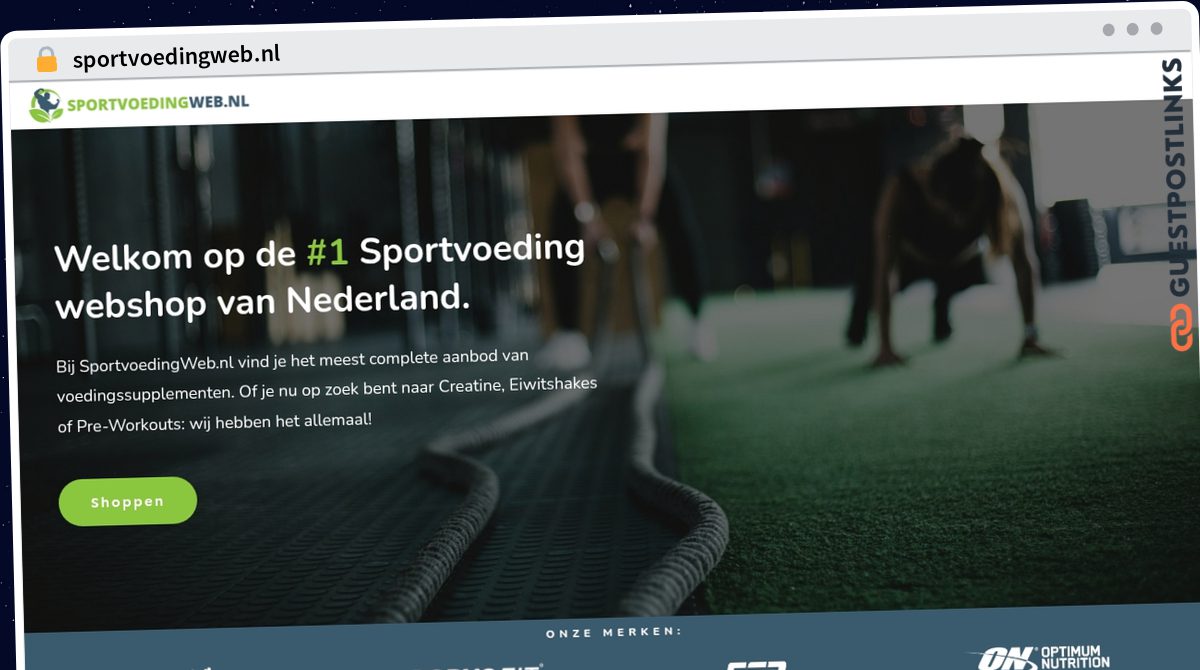 Publish Guest Post on sportvoedingweb.nl