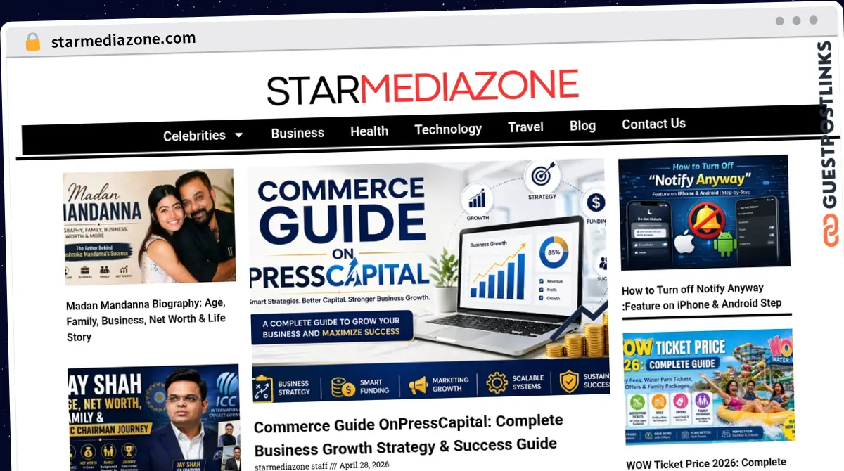 Publish Guest Post on starmediazone.com