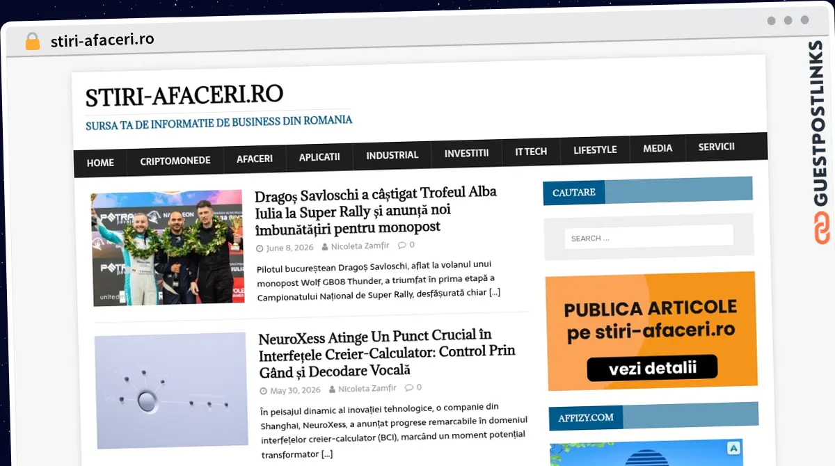 Publish Guest Post on stiri-afaceri.ro