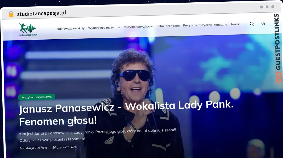 Publish Guest Post on studiotancapasja.pl