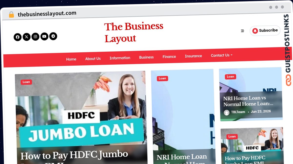 Publish Guest Post on thebusinesslayout.com
