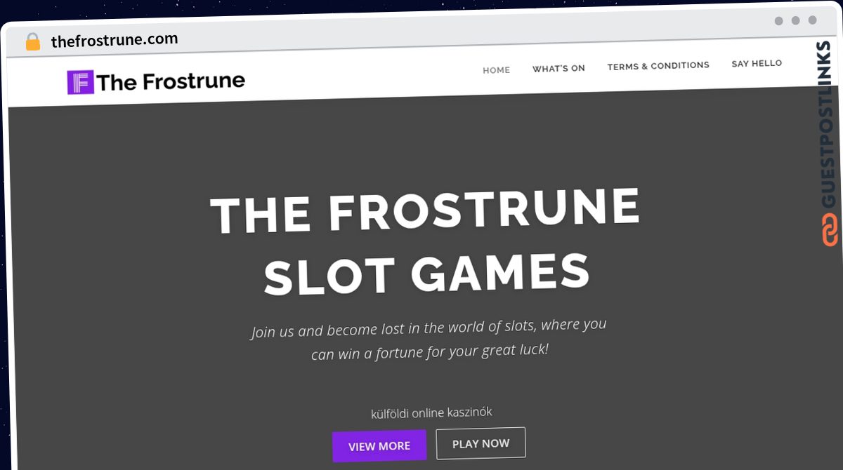Publish Guest Post on thefrostrune.com