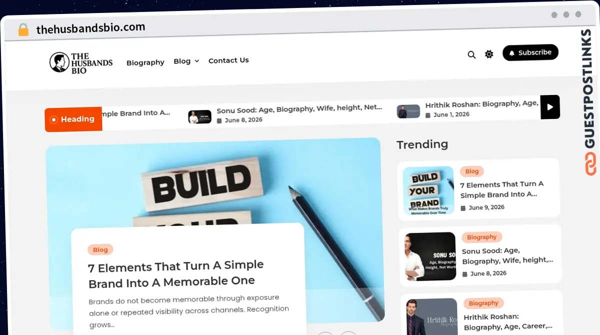 Publish Guest Post on thehusbandsbio.com